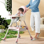 Scaun de Masa 2in1, Flippy, pentru Copii de la 6 luni - 5 Ani, Inaltime Reglabila, Centura in 5 Puncte, Tava de Masa,