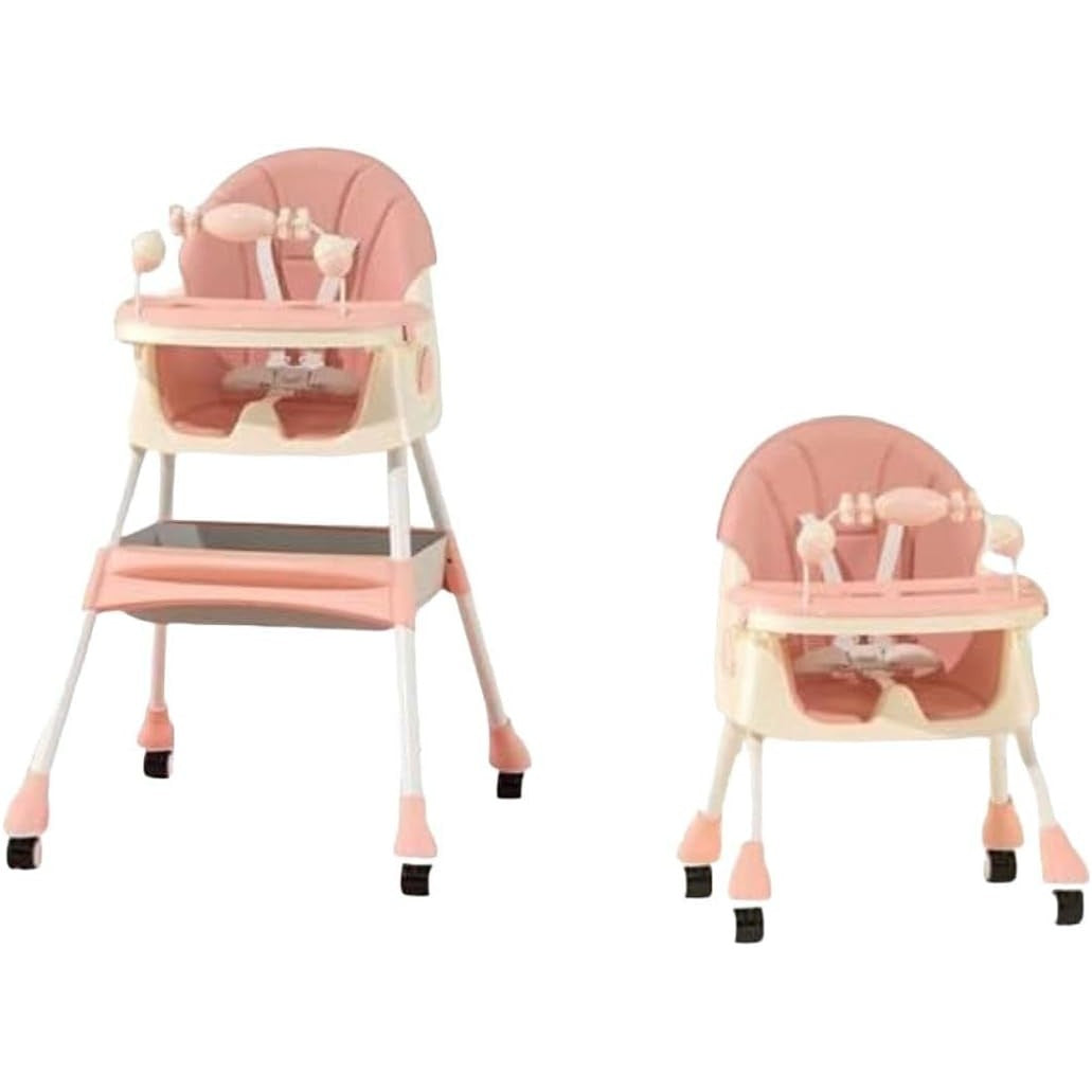 Scaun de Masa 2in1, Flippy, pentru Copii de la 6 luni - 5 Ani, Inaltime Reglabila, Centura in 5 Puncte, Tava de Masa,