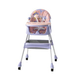 Scaun de Masa 2in1, Flippy, pentru Copii de la 6 luni - 5 Ani, Inaltime Reglabila, Centura in 5 Puncte, Tava de Masa,