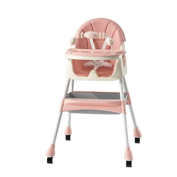 Scaun de Masa 2in1, Flippy, pentru Copii de la 6 luni - 5 Ani, Inaltime Reglabila, Centura in 5 Puncte, Tava de Masa,