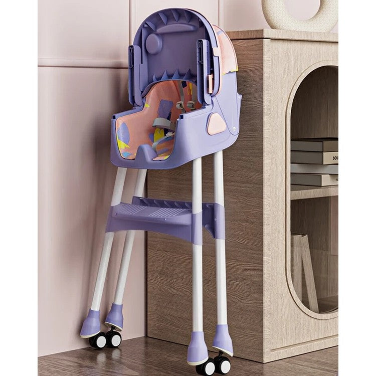 Scaun de Masa pentru Bebelusi si Copii, Flippy, 2 Tavite cu Jucarii si Husa Detasabile, Multifuncțional, Stabil,