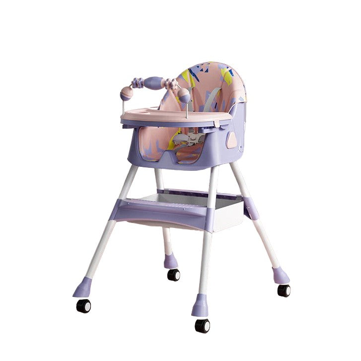 Scaun de Masa pentru Bebelusi si Copii, Flippy, 2 Tavite cu Jucarii si Husa Detasabile, Multifuncțional, Stabil,