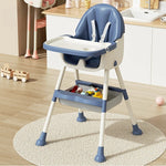 Scaun de masa pentru bebelusi si copii Flippy, cu roti, telescopic, pliabil, masuta reglabila, suport picioare, scaun