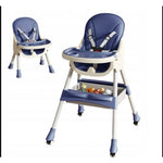 Scaun de masa pentru bebelusi si copii Flippy, cu roti, telescopic, pliabil, masuta reglabila, suport picioare, scaun