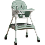Scaun de Masa pentru Bebelusi si Copii, Flippy, cu Roti, Telescopic, Pliabil, Masuta Reglabila, Suport Picioare, Scaun