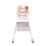 Scaun de Masa pentru Copii, Flippy, Multifunctional, Pliabil, cu Roti, Cos de Depozitare, din Plastic, Centura de