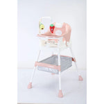 Scaun de Masa pentru Copii, Flippy, Multifunctional, Pliabil, cu Roti, Cos de Depozitare, din Plastic, Centura de
