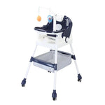 Scaun de Masa pentru Copii, Flippy, Multifunctional, Pliabil, cu Roti, Cos de Depozitare, din Plastic, Centura de