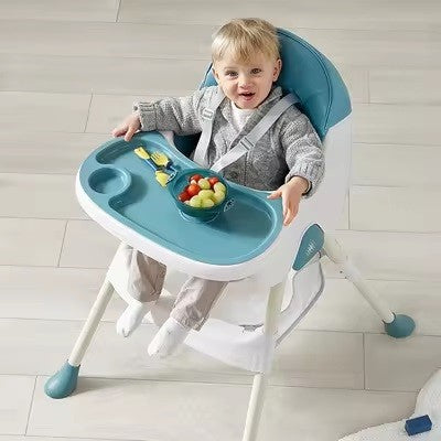 Scaun de Masa Pliabil 3in1, Flippy, Reglabil, Multifunctional, 3 Pozitii, Masuta si Husa Detasabile, Centura de