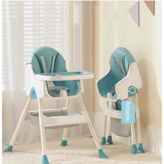 Scaun de Masa Pliabil 3in1, Flippy, Reglabil, Multifunctional, 3 Pozitii, Masuta si Husa Detasabile, Centura de