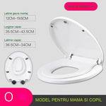 Capac de Toaleta cu Reductie 2 in 1, Flippy, pentru Copii si Adulti, Coborare Lenta si Silentioasa, Instalare Usoara,