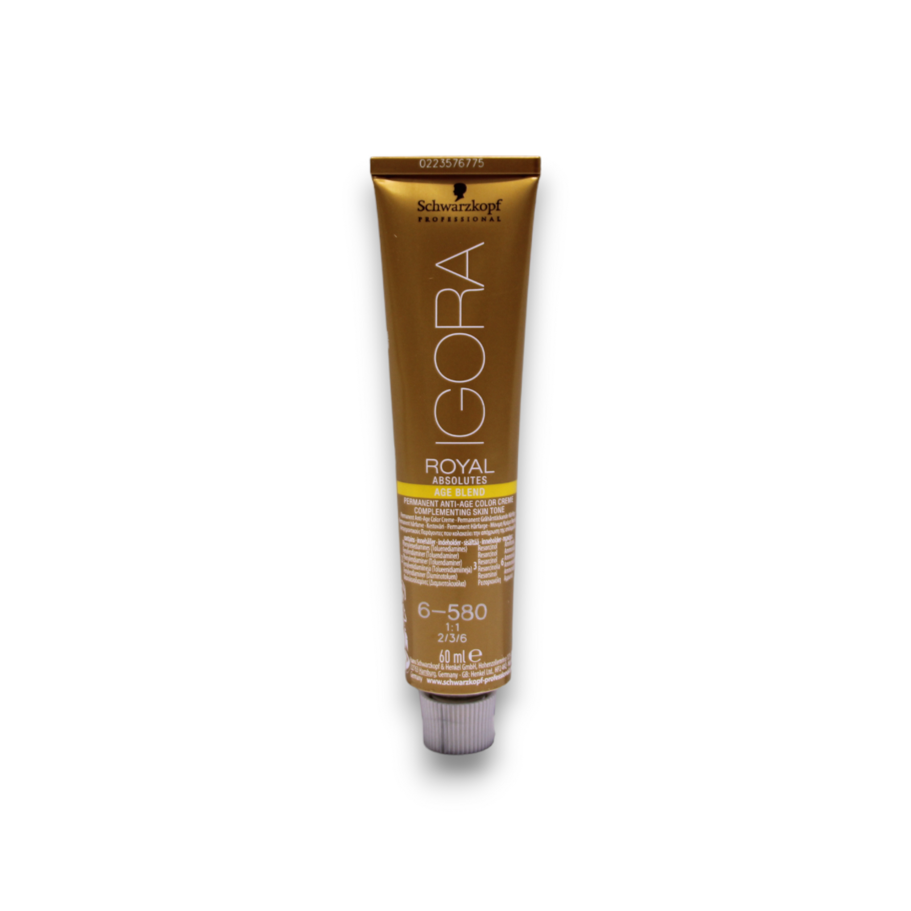 Schwarzkopf Professional, Igora Royal, Vopsea permanentă de păr, 6-580 Golden Red Chestnut, 60 ml - Olmarkt