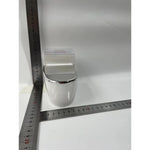 Scrumiera creativa Flippy, Forma de Toaleta, Capac Argintiu, Material ABS si Otel Inoxidabil, 12.5 x 9.8 x 8.4 cm,