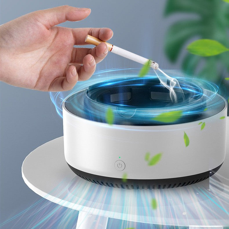 Scrumiera Multifunctionala cu Absorbtie, Flippy, Incarcare USB, cu Purificator de Aer, Scrumiera cu Absorbtie Fum, 14,5