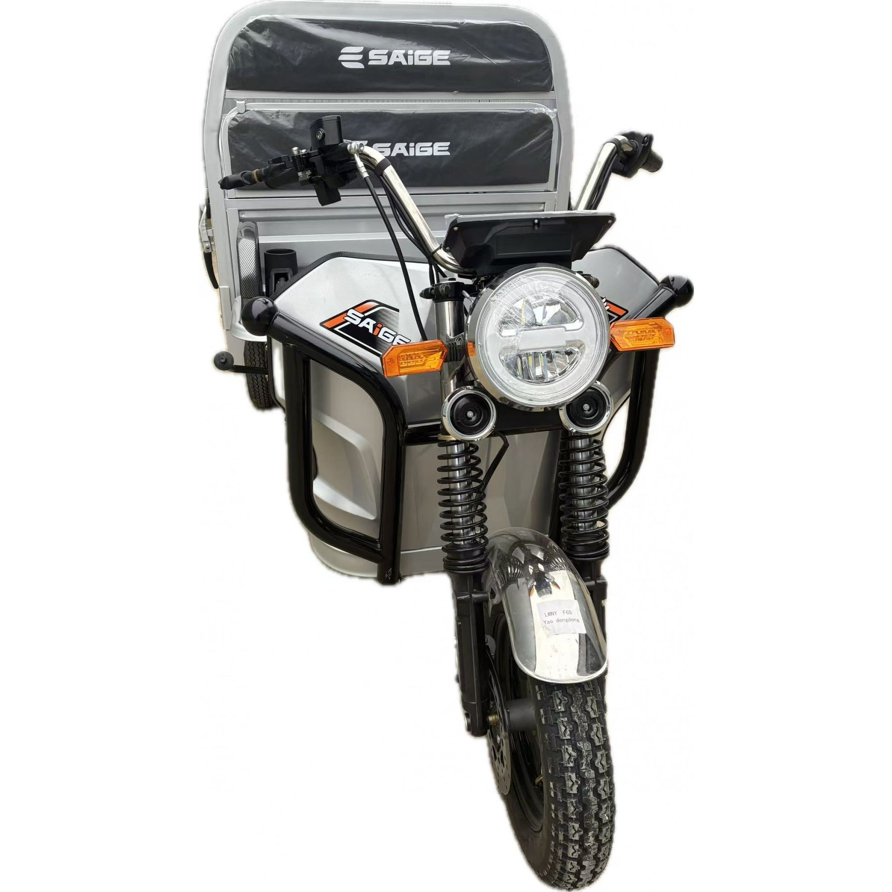 Triciclu Electic de Marfa Chuanqi, Saige, Fara Permis, Motor 1600W, Baterie 72V32Ah, Autonomie 60km, 250x88x115 cm,