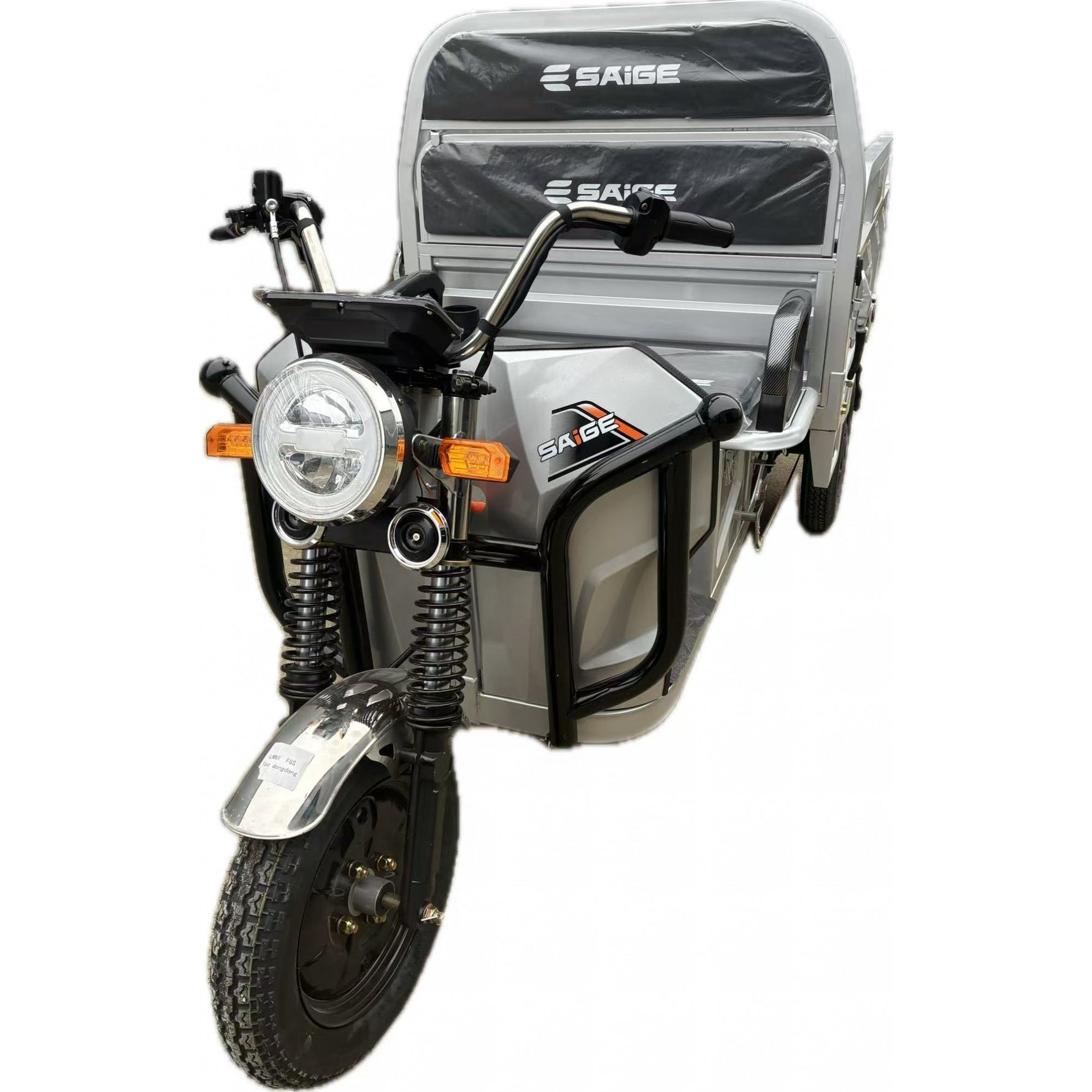 Triciclu Electic de Marfa Chuanqi, Saige, Fara Permis, Motor 1600W, Baterie 72V32Ah, Autonomie 60km, 250x88x115 cm,