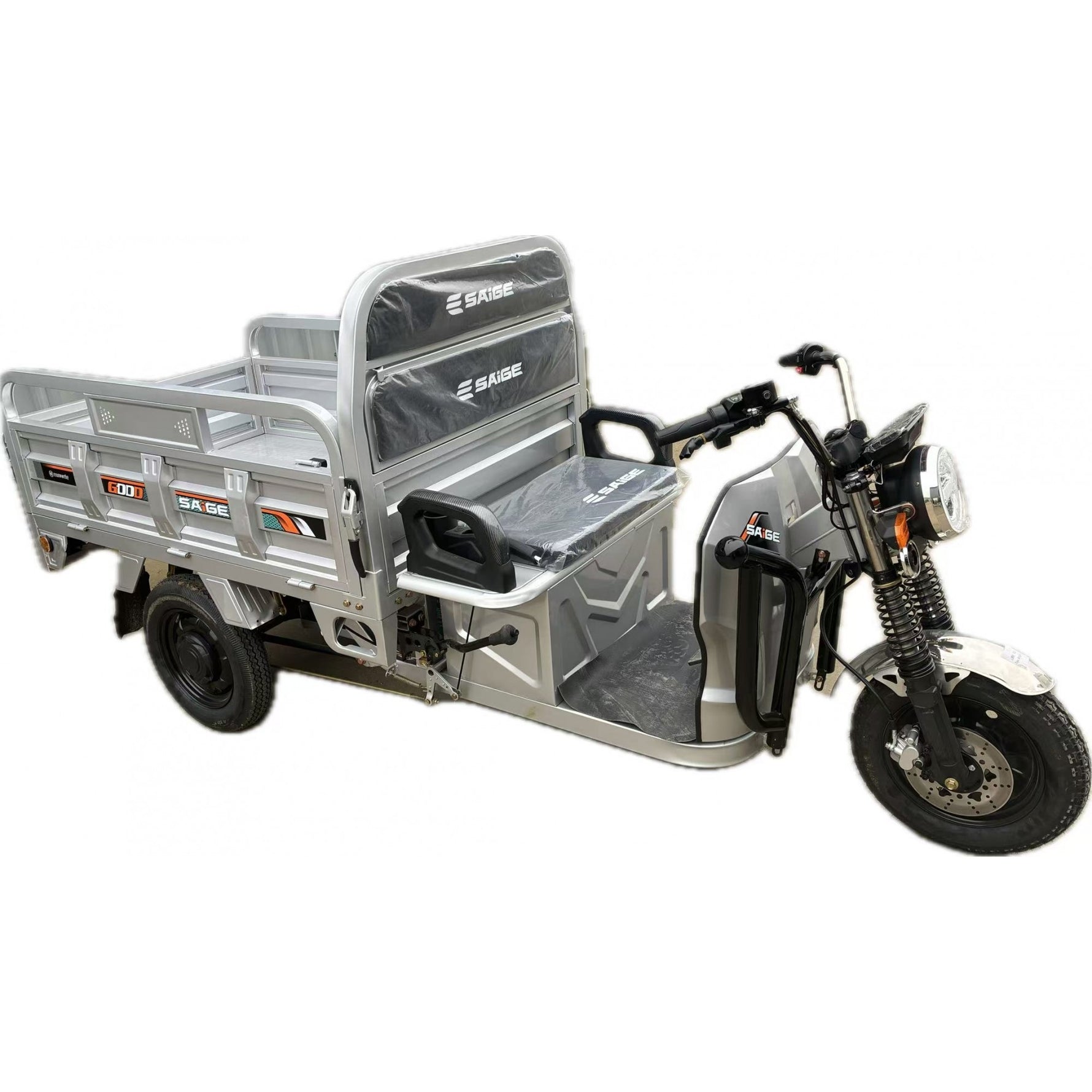 Triciclu Electic de Marfa Chuanqi, Saige, Fara Permis, Motor 1600W, Baterie 72V32Ah, Autonomie 60km, 250x88x115 cm,
