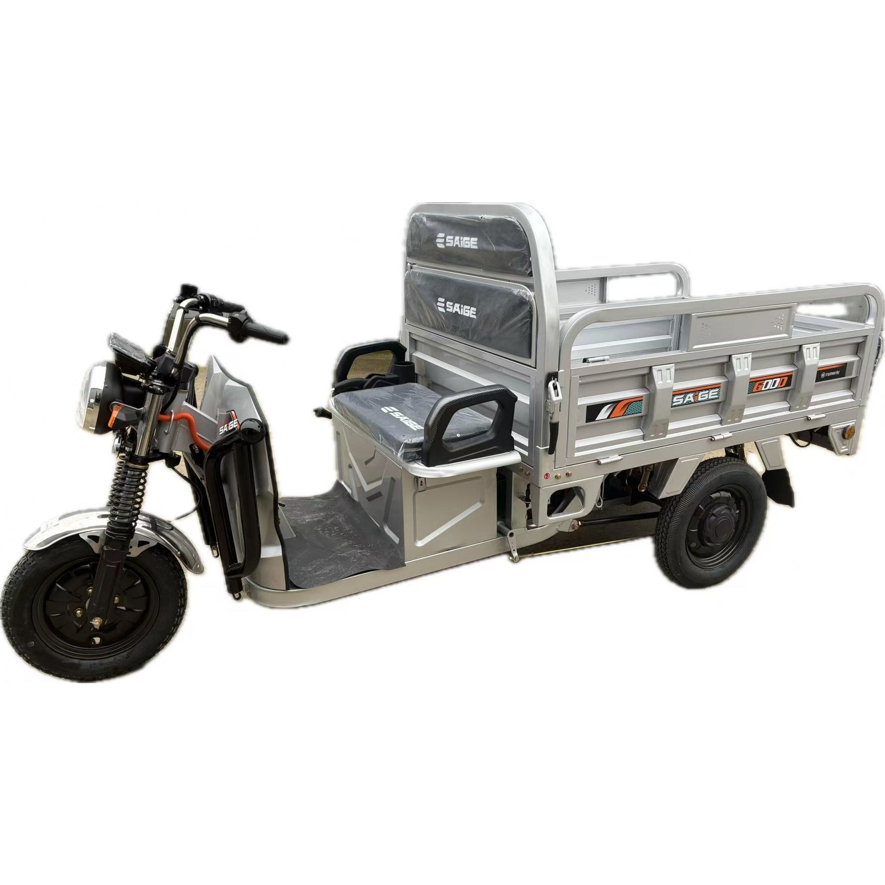 Triciclu Electic de Marfa Chuanqi, Saige, Fara Permis, Motor 1600W, Baterie 72V32Ah, Autonomie 60km, 250x88x115 cm,