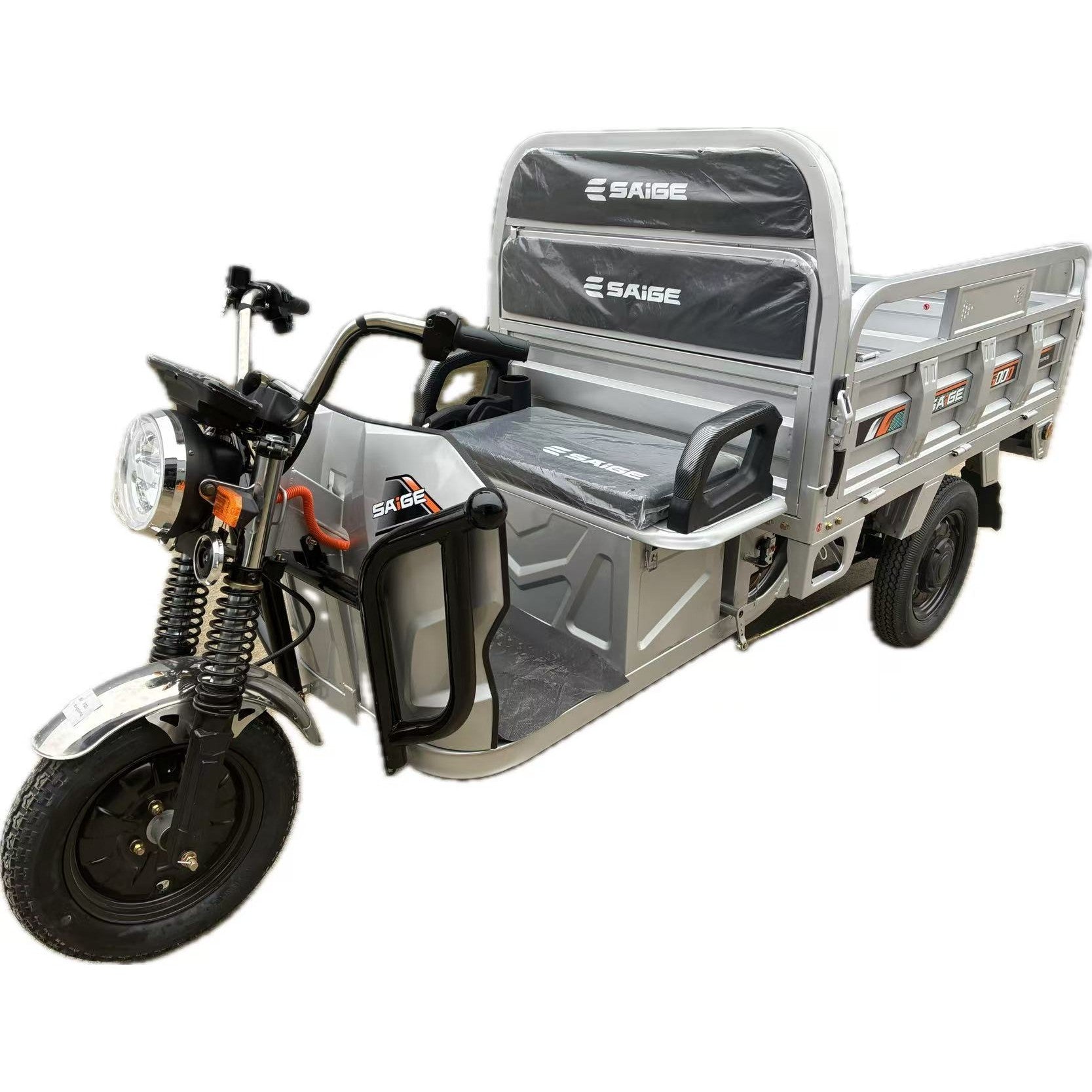 Triciclu Electic de Marfa Chuanqi, Saige, Fara Permis, Motor 1600W, Baterie 72V32Ah, Autonomie 60km, 250x88x115 cm,