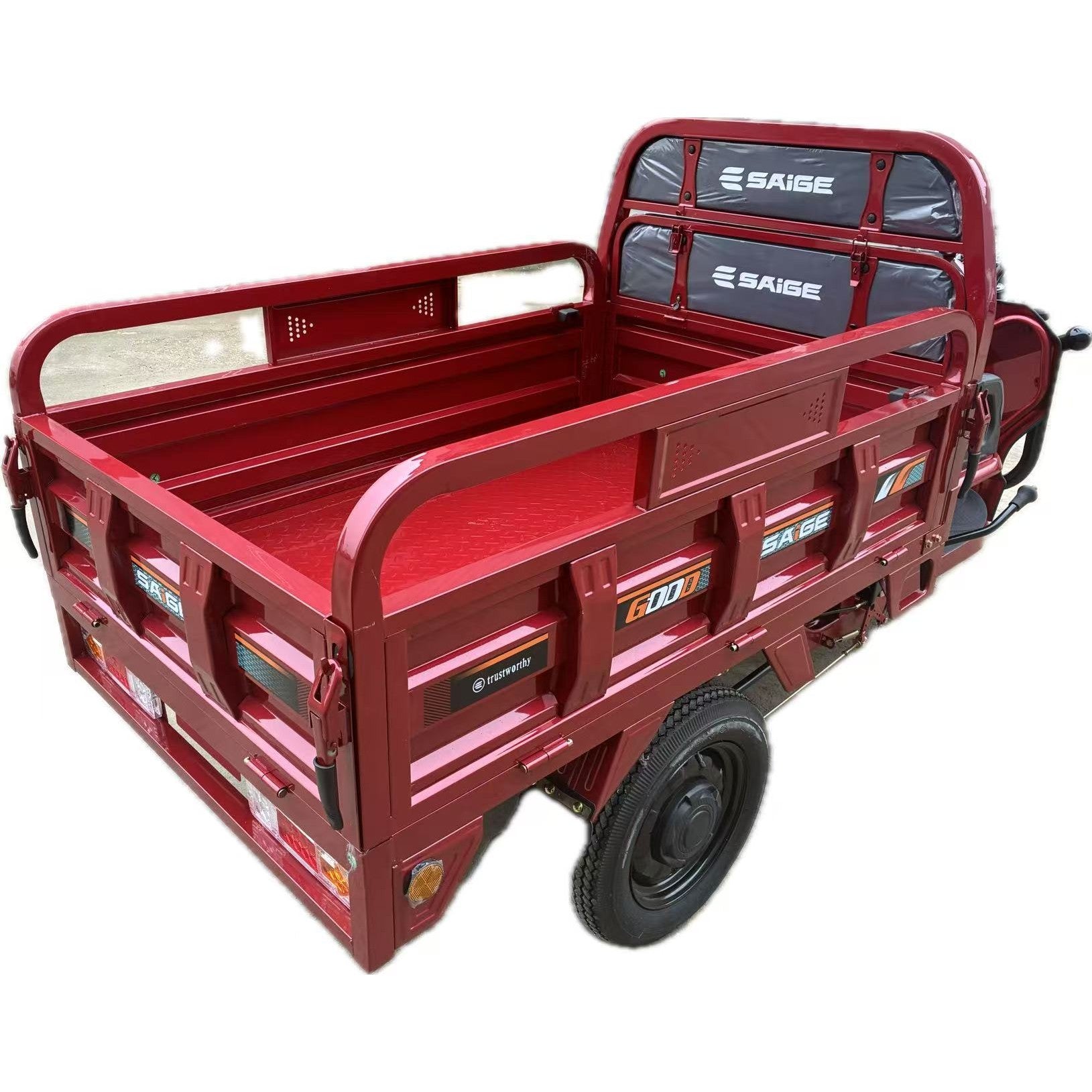 Triciclu Electic de Marfa Chuanqi, Saige, Fara Permis, Motor 1600W, Baterie 72V32Ah, Autonomie 60km, 250x88x115 cm,