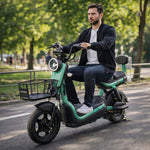Scuter Electric KG, Saige, Fara Permis, Motor 500W, Baterie 48V20Ah, Autonomie 60km, 153x40x85 cm, Viteza Maxima