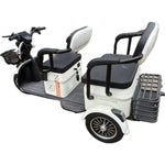 Triciclu Electric V6, Saige, Fara Permis, cu Doua Locuri, Motor 1800W, Baterie 72V24Ah, Autonomie 60km, 220x88x105 cm,