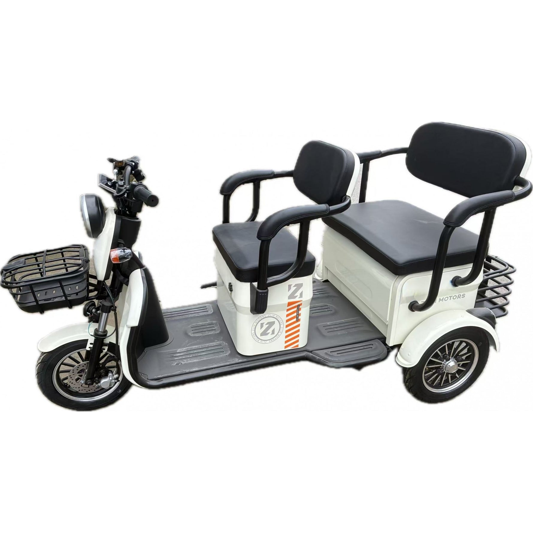 Triciclu Electric V6, Saige, Fara Permis, cu Doua Locuri, Motor 1800W, Baterie 72V24Ah, Autonomie 60km, 220x88x105 cm,