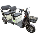 Triciclu Electric V6, Saige, Fara Permis, cu Doua Locuri, Motor 1800W, Baterie 72V24Ah, Autonomie 60km, 220x88x105 cm,
