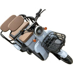 Triciclu Electric V6, Saige, Fara Permis, cu Doua Locuri, Motor 1800W, Baterie 72V24Ah, Autonomie 60km, 220x88x105 cm,