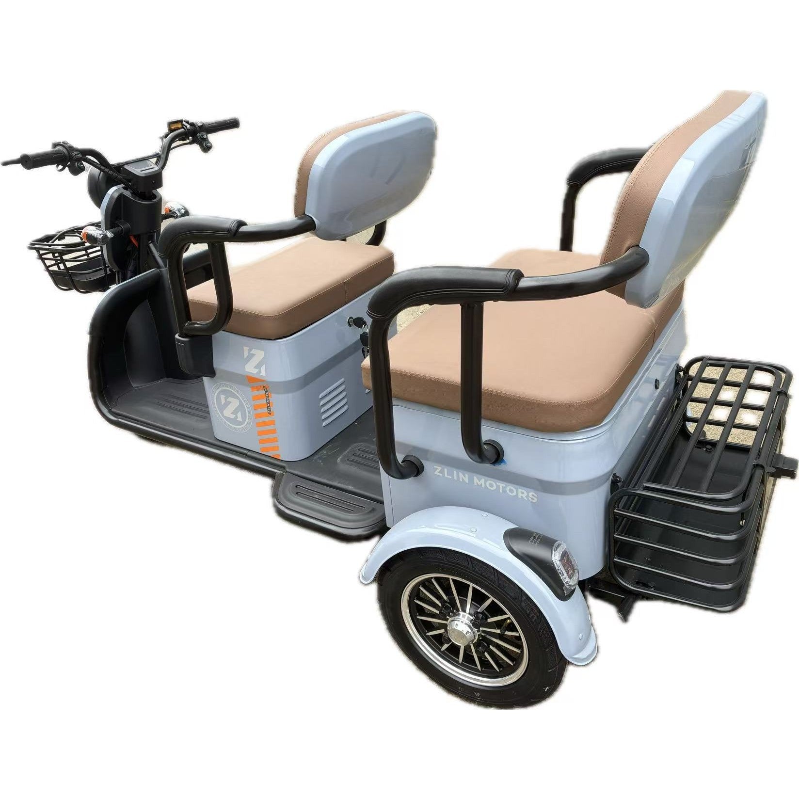 Triciclu Electric V6, Saige, Fara Permis, cu Doua Locuri, Motor 1800W, Baterie 72V24Ah, Autonomie 60km, 220x88x105 cm,