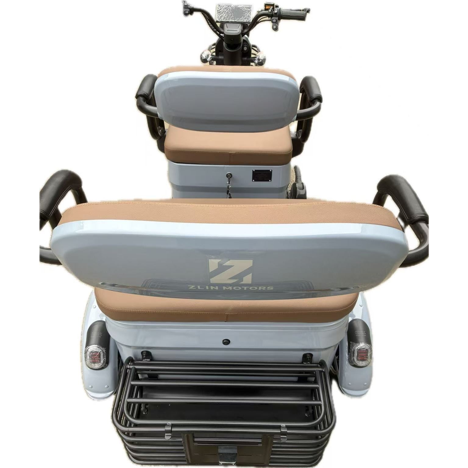 Triciclu Electric V6, Saige, Fara Permis, cu Doua Locuri, Motor 1800W, Baterie 72V24Ah, Autonomie 60km, 220x88x105 cm,