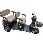 Triciclu Electric V6, Saige, Fara Permis, cu Doua Locuri, Motor 1800W, Baterie 72V24Ah, Autonomie 60km, 220x88x105 cm,