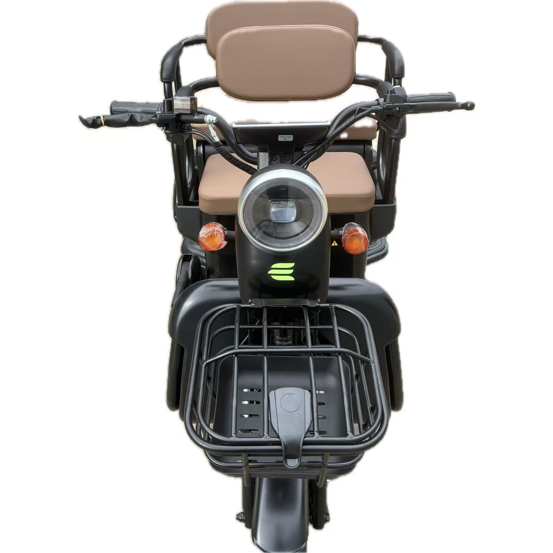 Triciclu Electric V6, Saige, Fara Permis, cu Doua Locuri, Motor 1800W, Baterie 72V24Ah, Autonomie 60km, 220x88x105 cm,