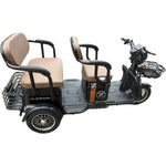 Triciclu Electric V6, Saige, Fara Permis, cu Doua Locuri, Motor 1800W, Baterie 72V24Ah, Autonomie 60km, 220x88x105 cm,