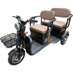 Triciclu Electric V6, Saige, Fara Permis, cu Doua Locuri, Motor 1800W, Baterie 72V24Ah, Autonomie 60km, 220x88x105 cm,