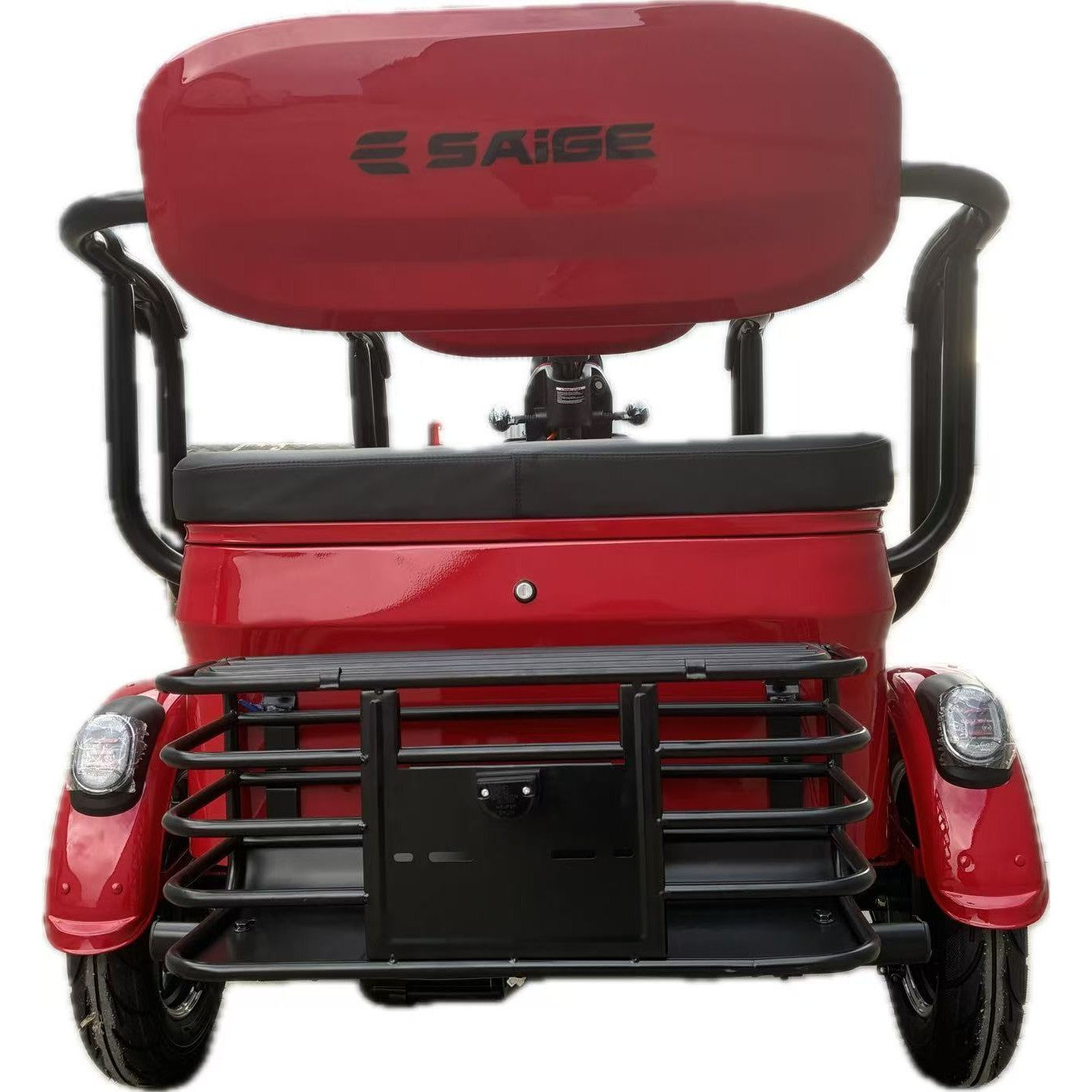 Triciclu Electric V6, Saige, Fara Permis, cu Doua Locuri, Motor 1800W, Baterie 72V24Ah, Autonomie 60km, 220x88x105 cm,