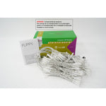 Sectiune Instalatie de Craciun Flippy Tip Perdea, cu Flash, 2 m x 2 m, 240 LED-uri, Interconectabila, Fir Transparent,