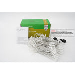 Sectiune Instalatie de Craciun Flippy Tip Perdea, cu Flash, 2 m x 2 m, 240 LED-uri, Interconectabila, Fir Transparent,