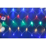Sectiune Instalatie de Craciun Flippy, Tip Plasa, 120 LED-uri, 1.5 x 1.5 m, 8 jocuri de lumini, Interconectabila, Fir
