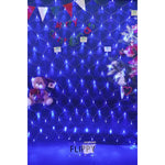 Sectiune Instalatie de Craciun Flippy, Tip Plasa, 120 LED-uri, 1.5 x 1.5 m, 8 jocuri de lumini, Interconectabila, Fir