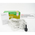Sectiune Instalatie de Craciun Flippy, Tip Plasa, 120 LED-uri, 1.5 x 1.5 m, 8 jocuri de lumini, Interconectabila, Fir