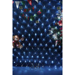 Sectiune Instalatie de Craciun Flippy, Tip Plasa, 320 LED-uri, 3 m x 3 m, 8 jocuri de lumini, Interconectabila, Fir