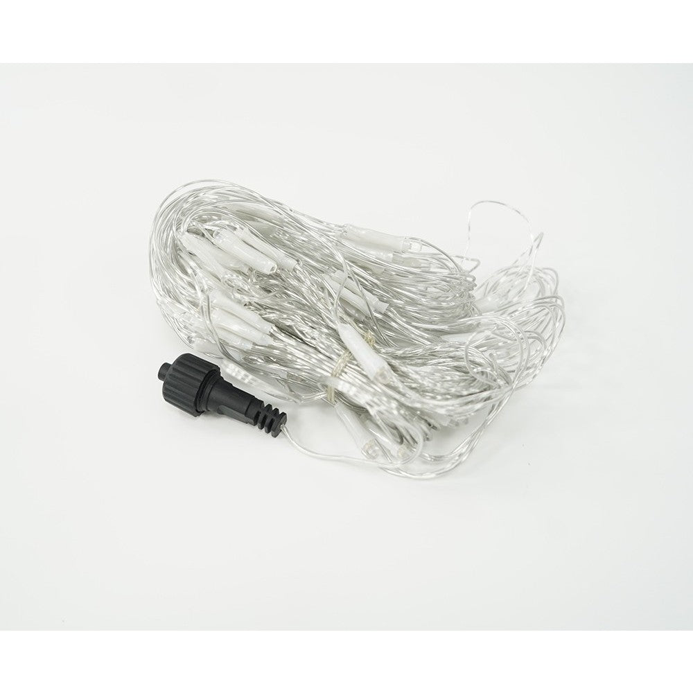 Sectiune Instalatie de Craciun Flippy, Tip Plasa, 80 LED-uri, 2 m x 1 m, 8 jocuri de lumini, Interconectabila, Fir