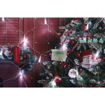 Sectiune Instalatie de Craciun Flippy, Tip Plasa, 80 LED-uri, 2 m x 1 m, 8 jocuri de lumini, Interconectabila, Fir