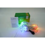 Sectiune Instalatie de Craciun Flippy, Tip Plasa, 80 LED-uri, 2 m x 1 m, 8 jocuri de lumini, Interconectabila, Fir