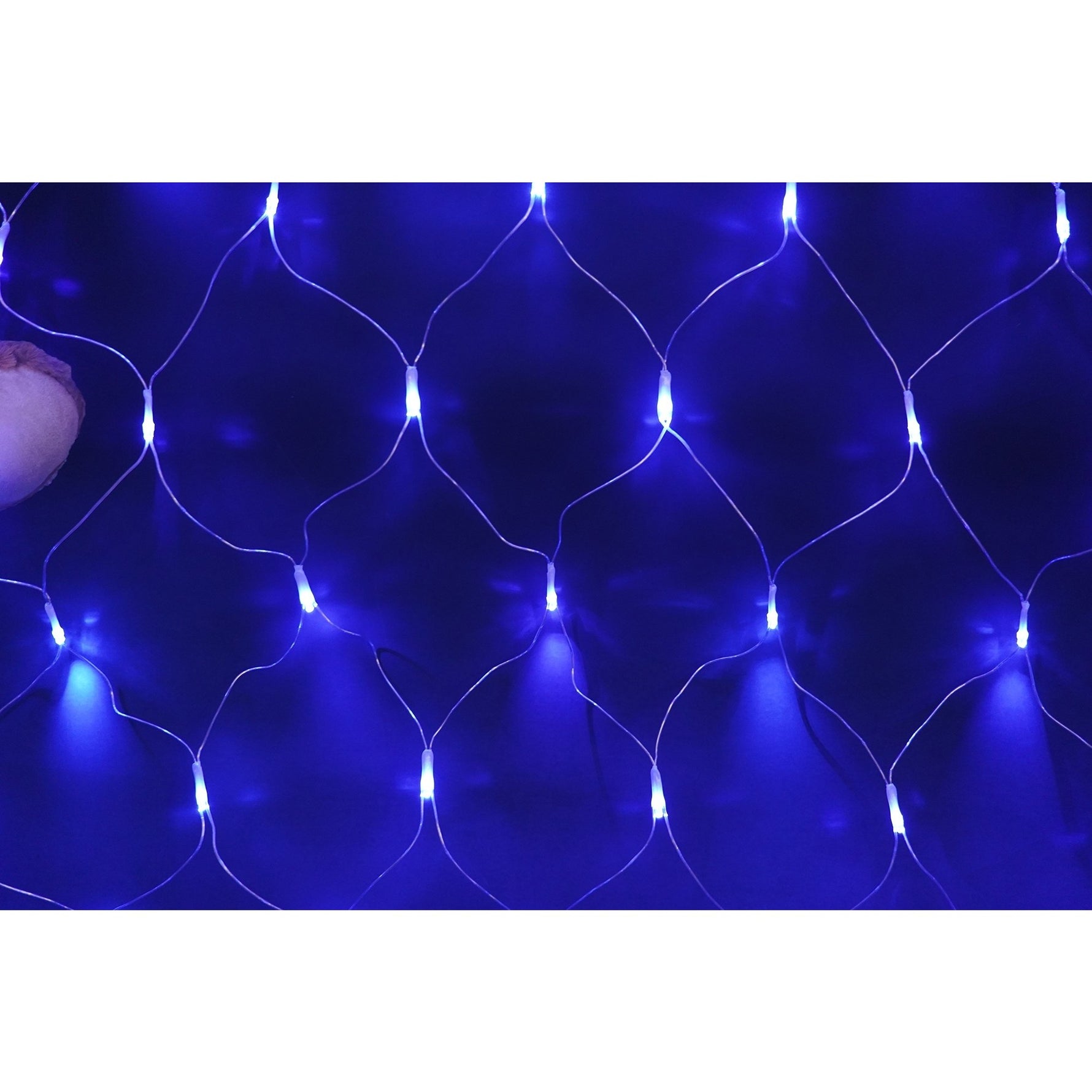 Sectiune Instalatie de Craciun Flippy, Tip Plasa, 80 LED-uri, 2 m x 1 m, 8 jocuri de lumini, Interconectabila, Fir