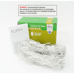 Sectiune Instalatie de Craciun Flippy, Tip Plasa, 80 LED-uri, 2 m x 1 m, 8 jocuri de lumini, Interconectabila, Fir