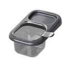 Cos de Scurgere pentru Chiuveta, Flippy, din ABS, cu Maner si Ventuza, Multifunctional, 22 x 13 x 8.5 cm, Gri