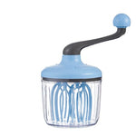 Mixer Manual, Flippy, pentru Oua Smantana Frisca Aluat, Maner Plastic, Usor de Utilizat si Depozitat, Bol Transparent,
