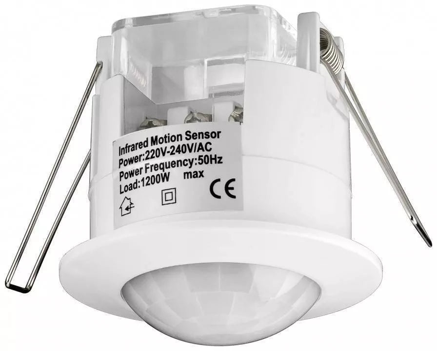 Senzor de miscare alb cu infrarosu pentru interior Goobay